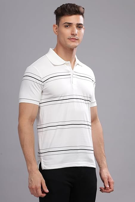 ADRO Regular Fit Polo T-Shirt for Men| Printed Polo T-Shirt | Cotton Polo T Shirt