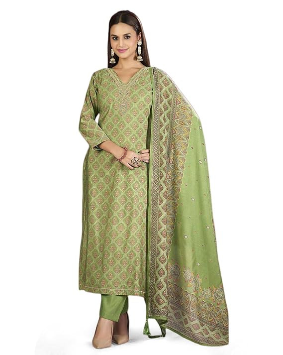 Women's Unstitched Salwar Suit Dress Material With Dupatta