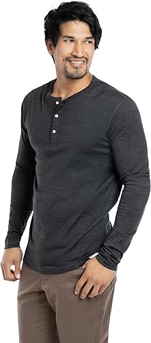 Men's Merino Henley by Woolly | RWS Certified | Super Soft, Classic Style, Seattle Designed