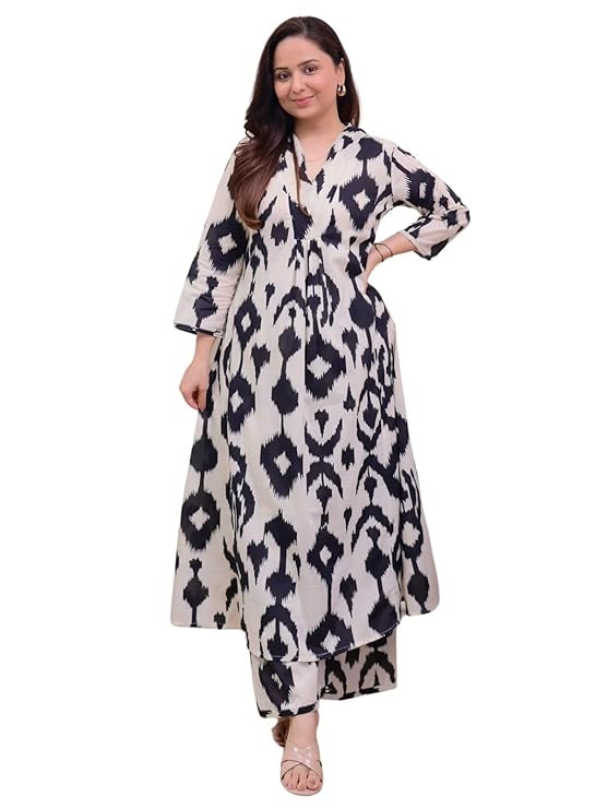 Kurta Sets for Women | Kurta Sets | Co-Ord Set for Women Ethnic | Women's Rayon Viscose Straight Printed Kurta with Pant